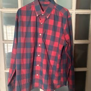 J. Crew Red and Blue Plaid Casual Shirt